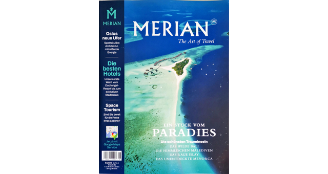 Komplett berarbeitet meldet sich das Reise-Magazin Merian am 20. Oktober 2023 zurck - Abbildung. Jahreszeiten Verlag
